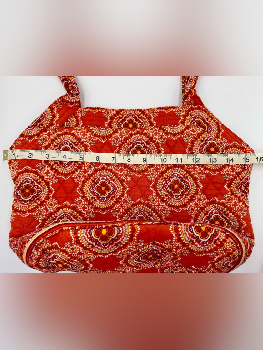 Vera Bradley Angle Tote Bag in Retired Paprika - Picture 14 of 16